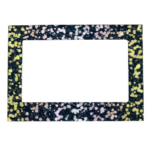 Quirky Cute Retro Boho Flora Pangender Pride Flag Magnetic Frame