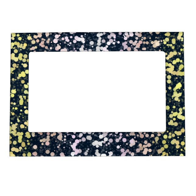 Quirky Cute Retro Boho Flora Pangender Pride Flag Magnetic Frame (Front)