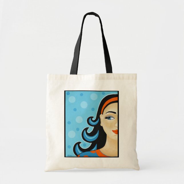 Quirky Dame Tote Bag (Front)