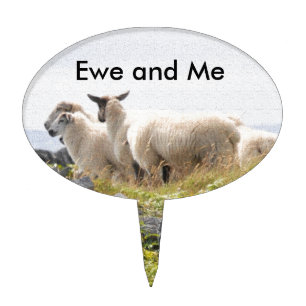 Quirky Designs - Sheep in a field Cake Topper