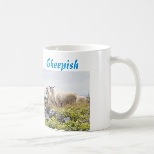 Quirky Designs _ Sheep in a field Coffee Mug