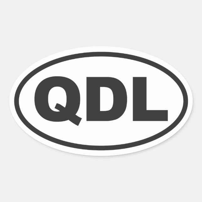 Quirky Dog Lady Oval Sticker (Front)