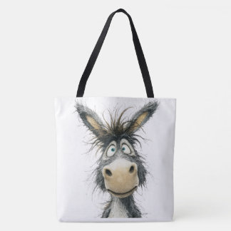 Quirky donkey tote bag