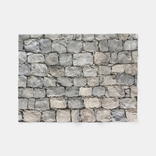 Quirky Dry Stone Wall Fleece Blanket