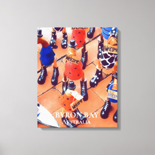 Quirky ducks in Byron Bay Australia travel print