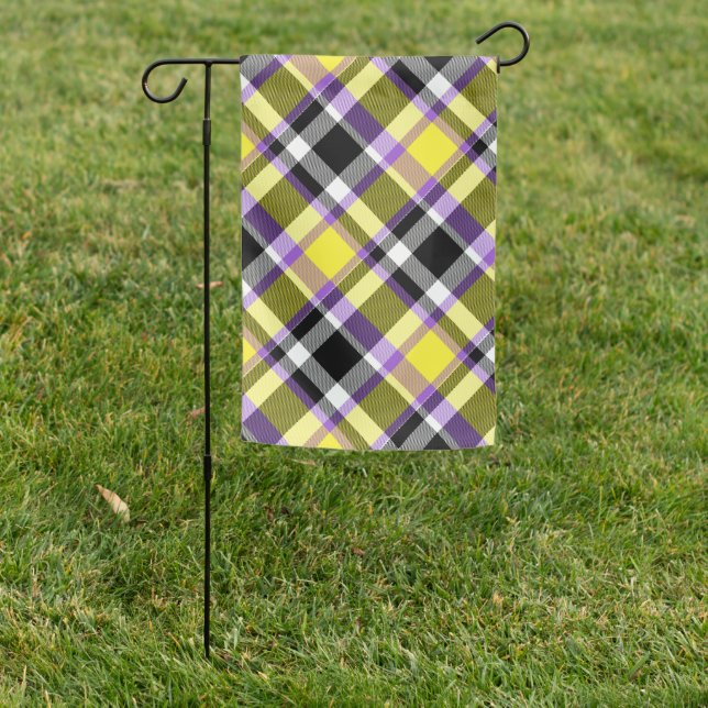 Quirky Eclectic Boho Nonbinary Plaid Pride Flag (In SItu)
