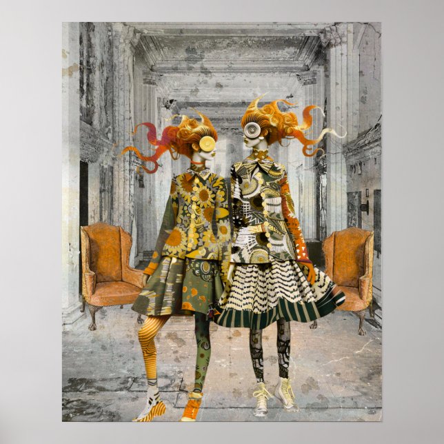 Quirky Fashionistas Poster (Front)