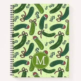 Quirky Festive Christmas Pickles Pattern