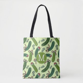 Quirky Festive Christmas Pickles Pattern