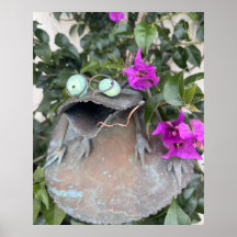 Quirky Frog - Pink Bougainvillea