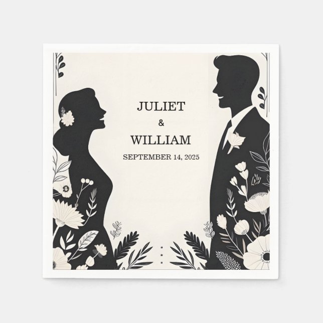 Quirky Funky Unique Humor Meme Funny Wedding Napkins (Front)