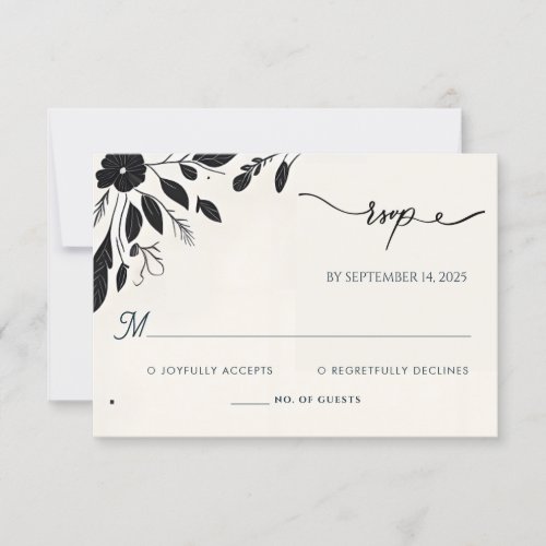Quirky Funky Unique Humor Meme Funny Wedding RSVP Card
