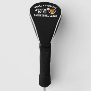 Quirky golf driver cover for basketball coach