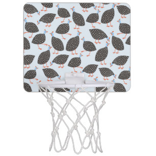 Quirky Guinea Fowl Pattern Mini Basketball Hoop
