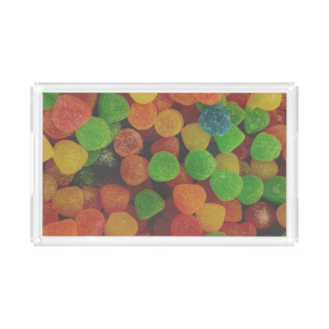 Quirky Gumdrops Candy Acrylic Tray (Front)
