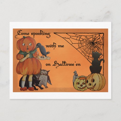 Quirky Halloween Postcard