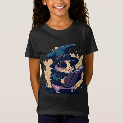 Quirky Hamster Witch T_Shirt