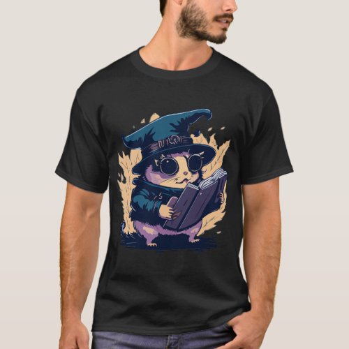 Quirky Hamster Witch T_Shirt