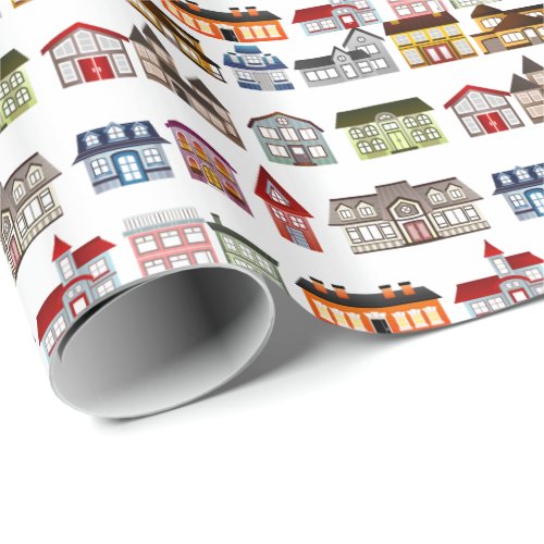 Quirky Home is where the heart is housewarming Wrapping Paper