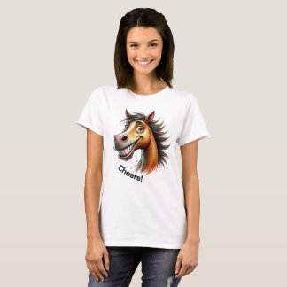 Quirky Horse Watercolor T-Shirt