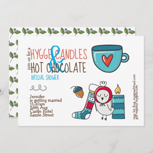 Quirky HYGGE BRIDAL Shower or ANY EVENT Invitation