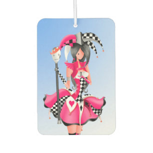 Quirky Jester and puppet king Air Freshener