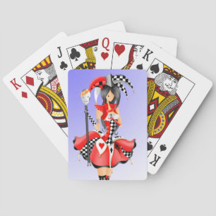Quirky Jester & Puppet King Poker Cards