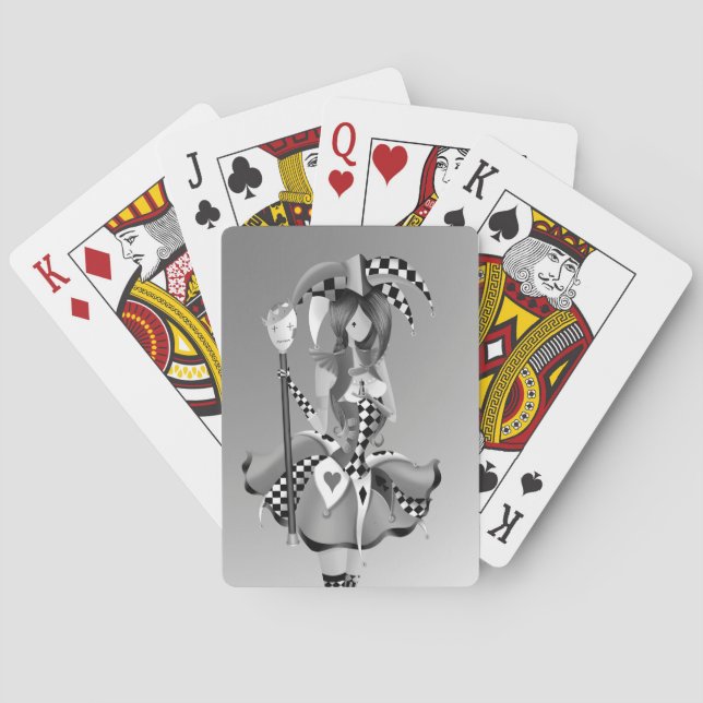 Quirky Jester & Puppet King   Poker Cards (Back)