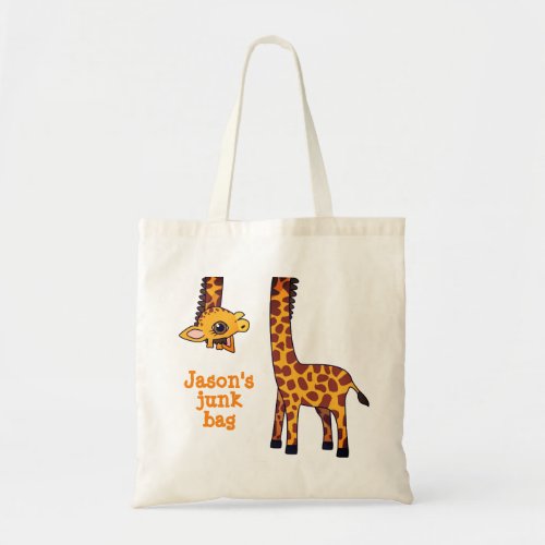 Quirky Kawaii Giraffe Tote Bag