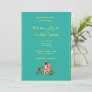 Quirky Kitschy Retro Photo Wedding Invitation