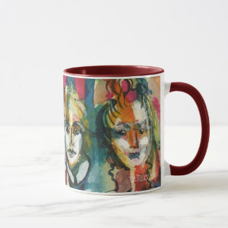 Quirky Ladies II Watercolor Mug