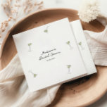 Quirky Martini Bow Hand Drawn Bridal Shower Napkins<br><div class="desc">Celebrate the bride-to-be in style with our whimsical bridal shower napkins featuring charming hand-drawn illustrations of a martini glasses, symbolizing the blend of sophistication and lighthearted fun that awaits. Get ready to toast to love, laughter, and happily ever after with napkins that are as unique and special as the bride...</div>
