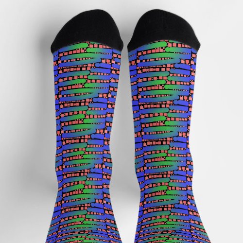 Quirky Mosaic Socks