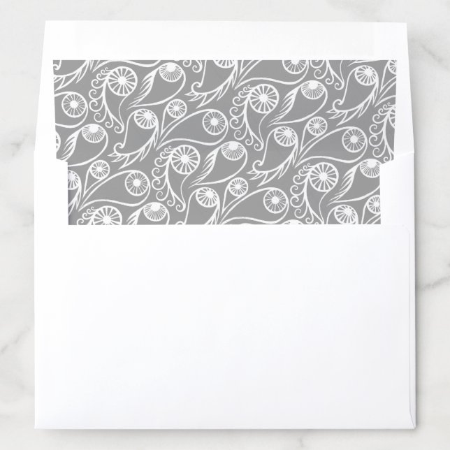 Quirky Paisley Eye Pattern Creepy Funny Halloween  Envelope Liner (In Envelope)