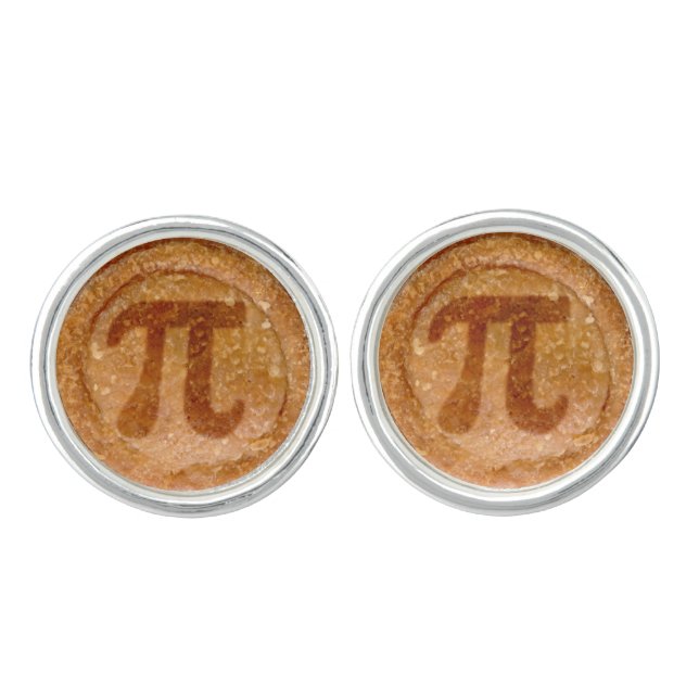 Quirky Pork Pie Symbol  Cufflinks (Front)