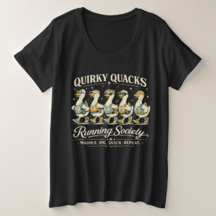 Quirky Quacks Running Society Funny Runner Tee