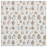 Quirky Quarters: Whimsy Hippo Fabric