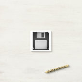 Quirky Retro Blank Floppy Disk Post-it Notes (On Desk)