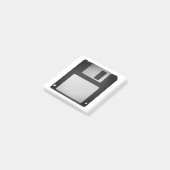 Quirky Retro Blank Floppy Disk Post-it Notes (Angled)