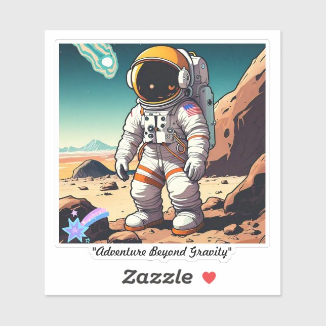 "Quirky Space Travels" Sticker (Sheet)