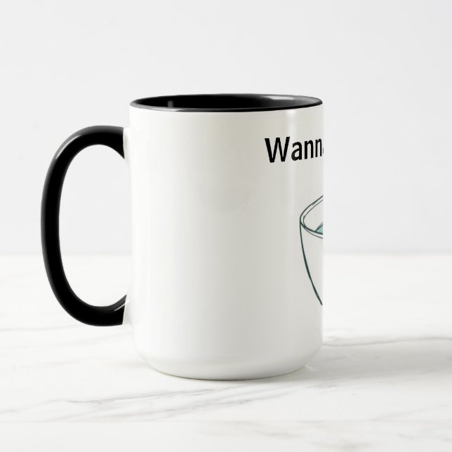 Quirky Tea Time Whimsical Personalized Tea Mug (Left)