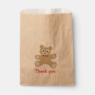 Quirky Teddy Bear Thank You Favor Bag