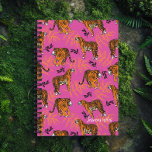 Quirky Tiger Pattern on Bright Pink Planner<br><div class="desc">Quirky Tiger Pattern on Bright Pink Planner - You'll just go wild for this “roarsome” tiger pattern on pink planner. No one will ever think you're a copycat with this stunning, eye catching design. Keep track of your important dates and appointments. Also a really wonderful gift idea for a friend,...</div>