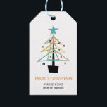 Quirky Vintage Christmas Tree Mid Century Retro Gift Tags<br><div class="desc">Give your friends and family a fun quirky mid century styled gift tag on their present this year. With it's funky retro Christmas tree in turquoise,  orange,  tan,  gold,  and black it's sure to be loved by all who receive it.</div>