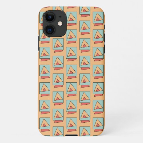 Quirky Vintage Retro Pattern  iPhone 11 Case