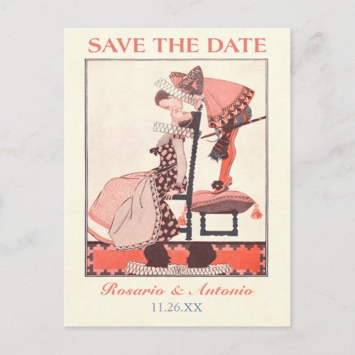 Quirky Vintage Save the Date Postcards