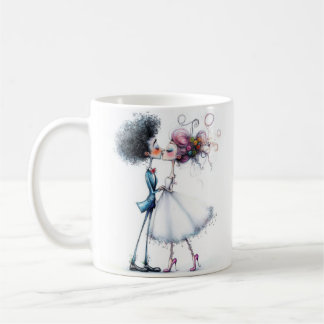 Quirky Wedding Bride and Groom Coffee Mug