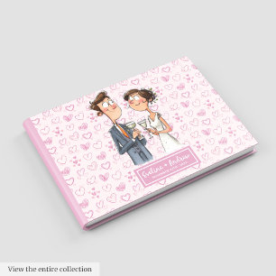 Quirky Wedding Couple Keepsake Guest book