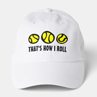 Quirky white sports hat for tennis