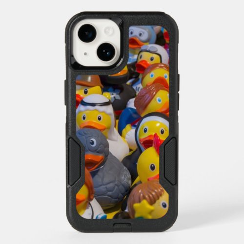 Quirky Yellow Plastic Ducks Wearing Costumes OtterBox iPhone 14 Case